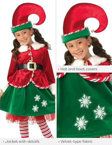 Detalle 2 de Rubies Disfraz Elfo Girl Deluxe 3–4 años 🎭