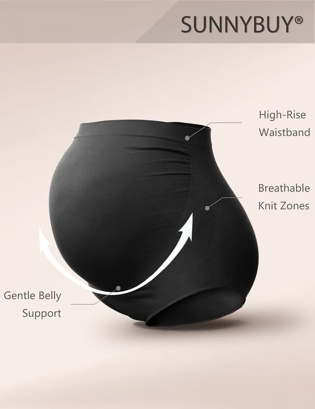 Detalle de SUNNYBUY Culotte de grossesse taille haute sans couture