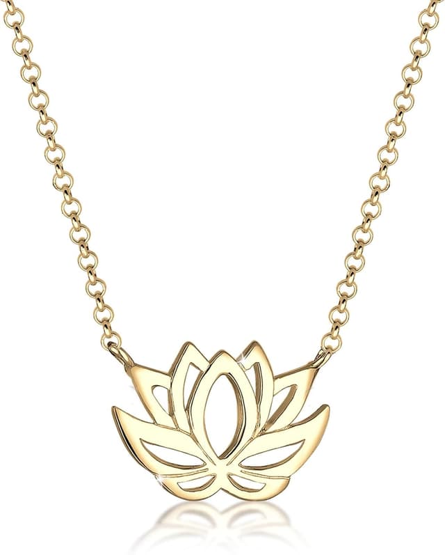 Detalle de Halskette Lotusblume 925 Sterling Silber 45 cm