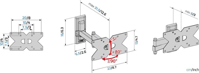 Detalle de Meliconi - Soporte para TV Ajustable