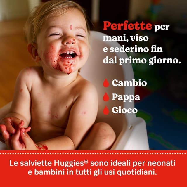 Thumbnail 3 de HUGGIES Pure Baby 1008 salviette neonato