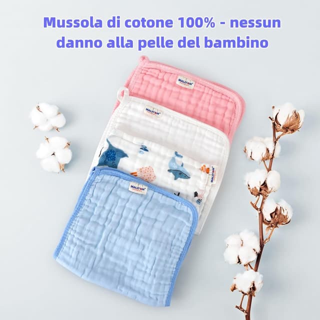 Thumbnail 1 de Maliton Mussole Neonato 50x25 cm