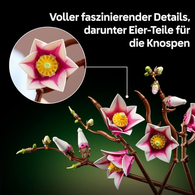 Detalle 1 de LEGO Botanicals Magnolienzweige