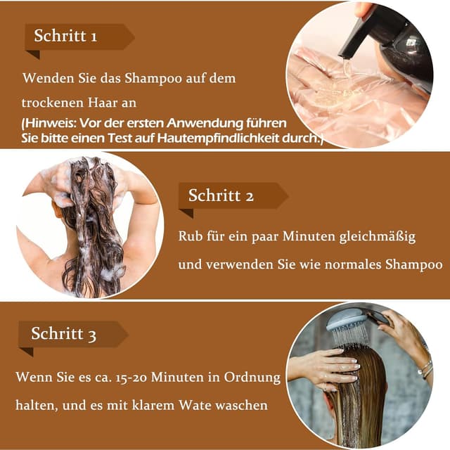 Thumbnail 4 de Brown Hair Dye Shampoo 3in1 500 ml