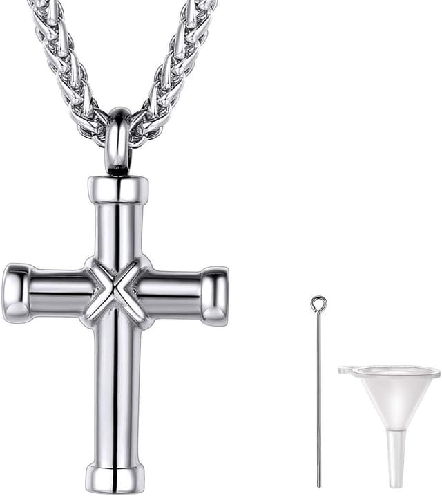 Detalle de Richsteel Collar urna cremación acero 18+2