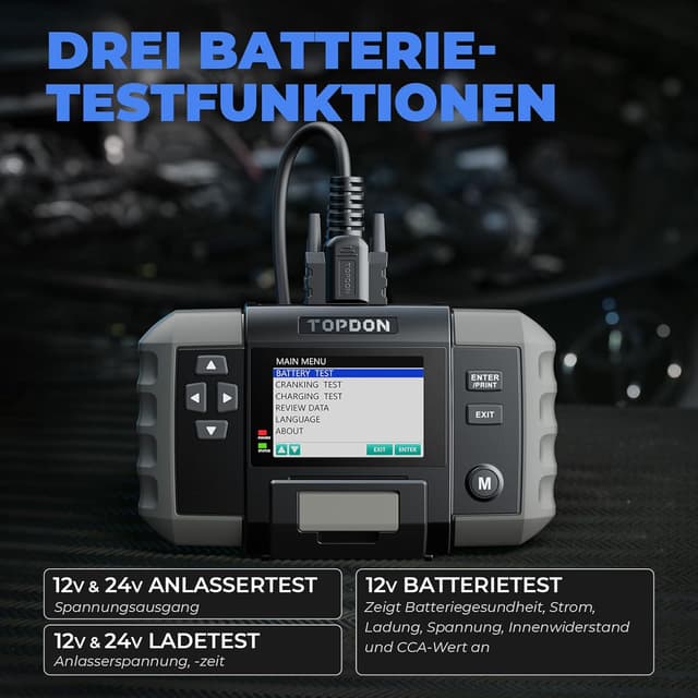 Thumbnail 1 de TOPDON BT600 Batterietester 12V–24V ⛽