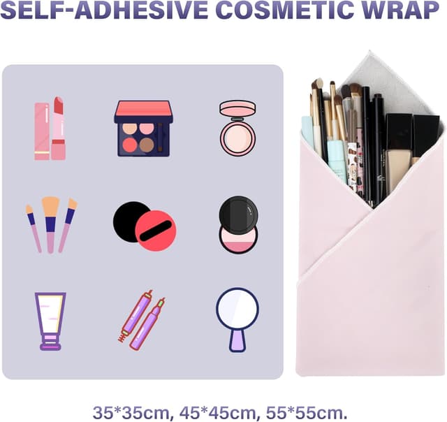 Detalle 2 de Walking Way Magic Cosmetic Pink Bag 35cm self-adhesive protective wrap for cosmetics