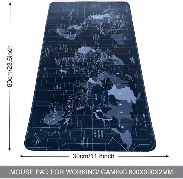 Detalle 2 de Ningchuya Gaming-Mauspad 600 x 300 mm (rutschfeste Gummifüße, waschbar)