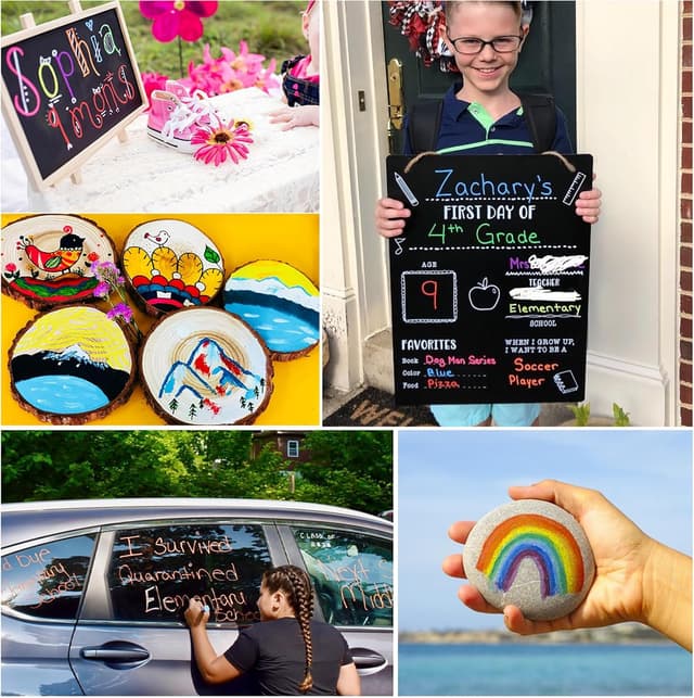 Detalle 1 de Lenski Kreidemarker für Fenster, 21 Farben