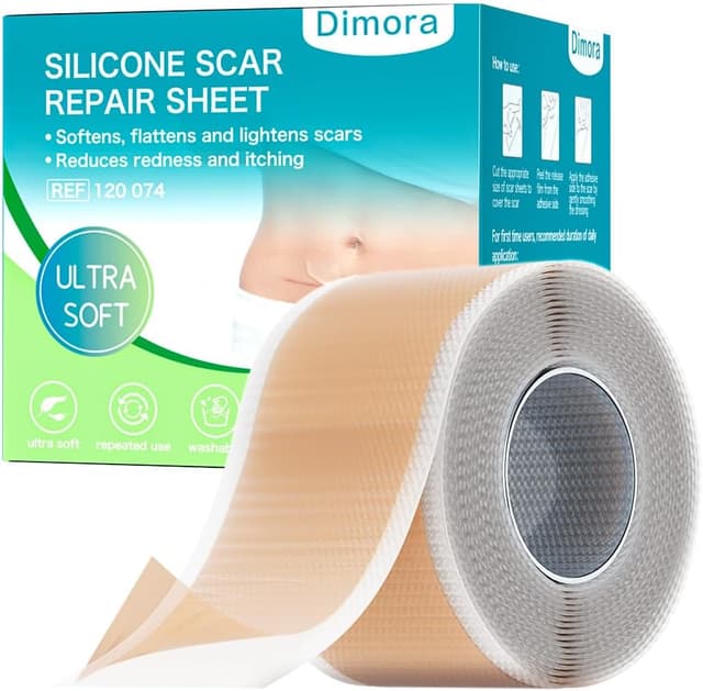 Detalle de Dimora Medical Grade Silicone Scar Sheets (4cm x 3m) for waterproof scar treatment