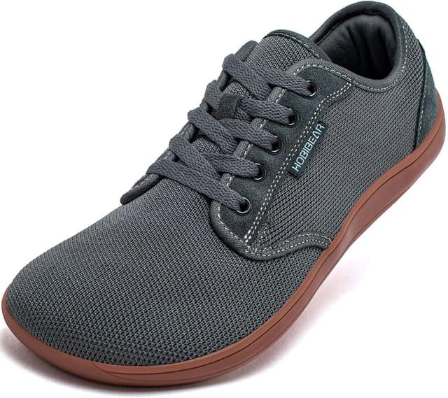Detalle de HOBIBEAR unisex wide barefoot minimalist shoes for outdoor trail walking