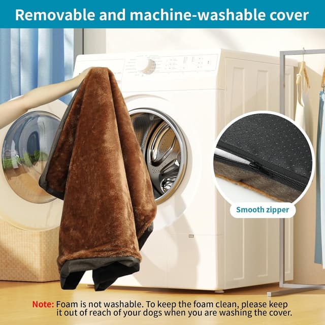 Detalle 2 de Nepfaivy waterproof dog bed 105×70×7.5cm