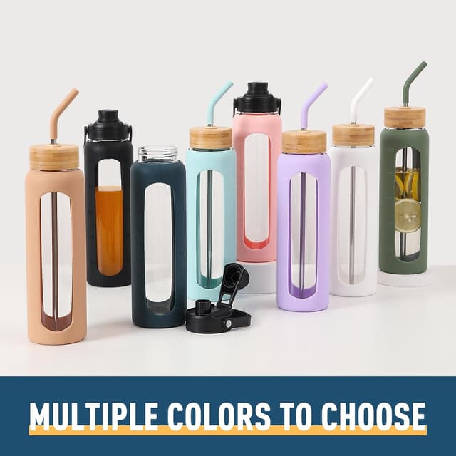 Thumbnail 6 de BLUEGO 900ml Glaswasserflasche