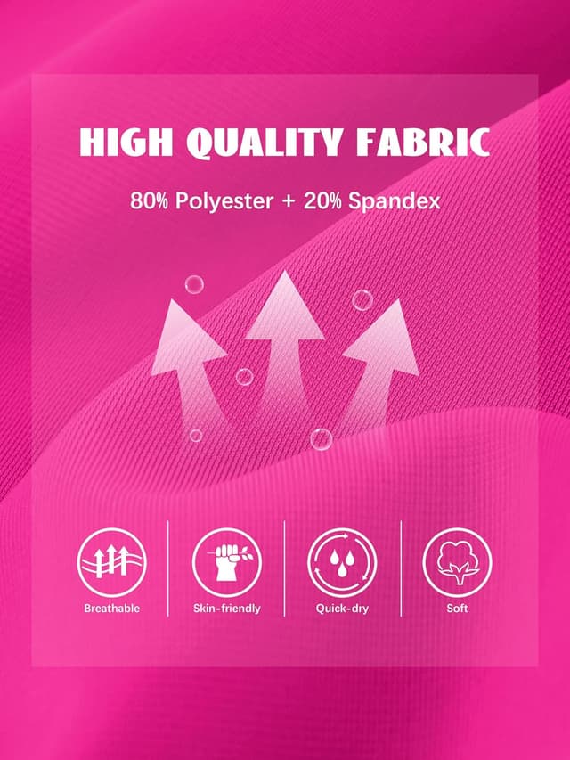 Detalle de Aikuco 5-Pack Girls Soccer Shorts (Toddler to Teen) — Quick-Dry Athletic Workout & Gym Shorts