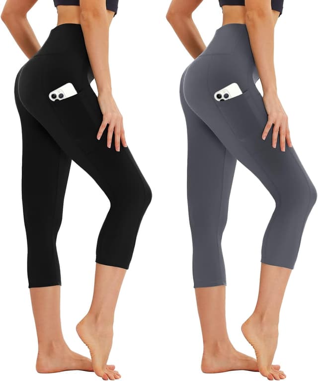 Detalle de AMIYOYO Capri Leggings mit Taschen 3/4