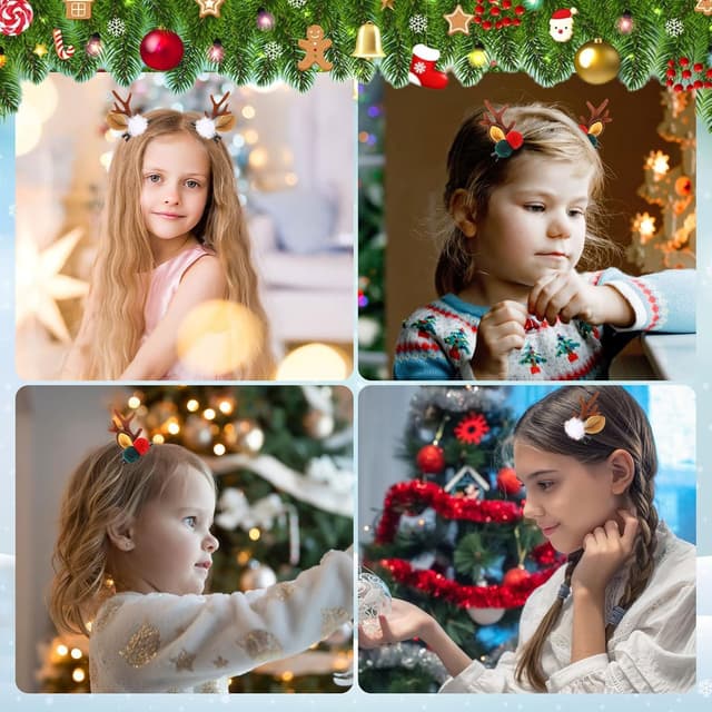 Thumbnail 6 de Haarspange Weihnachten 2 Paar 🎀