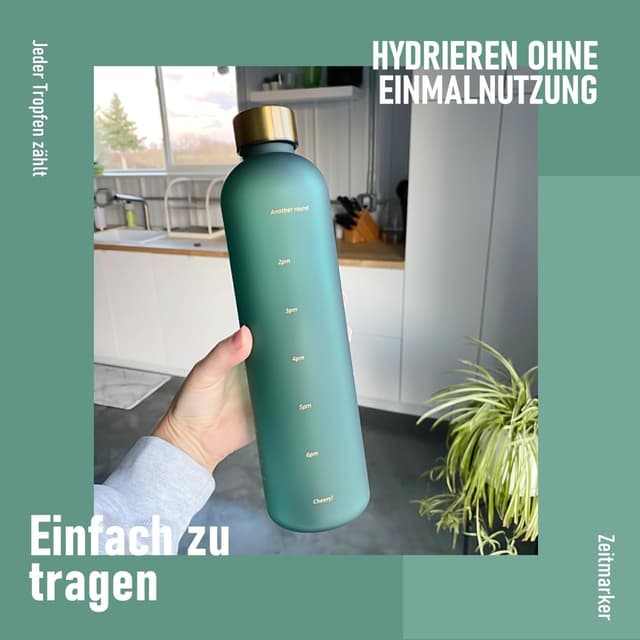 Thumbnail 4 de Opard Trinkflasche mit 1 L, BPA-frei