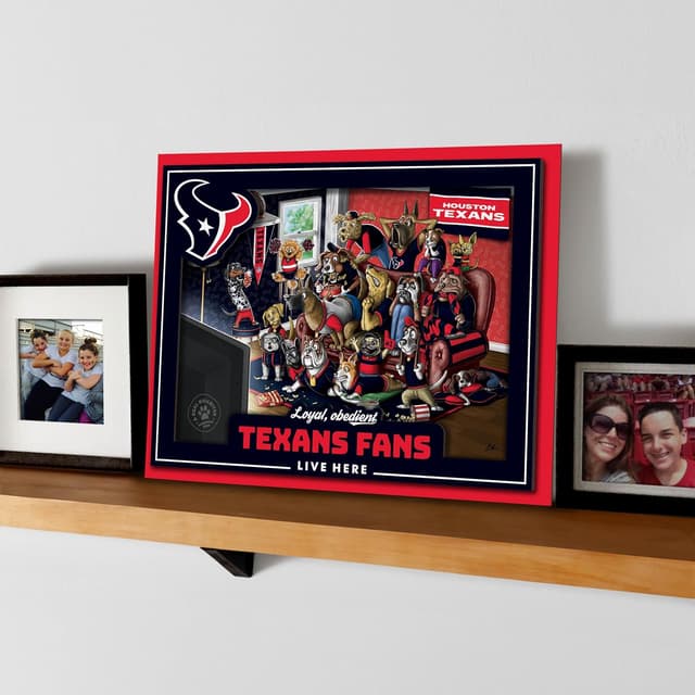 Detalle de YouTheFan Officially-Licensed NFL Purebred 3D Wall Art (Humorous Cartoon Team Decor)
