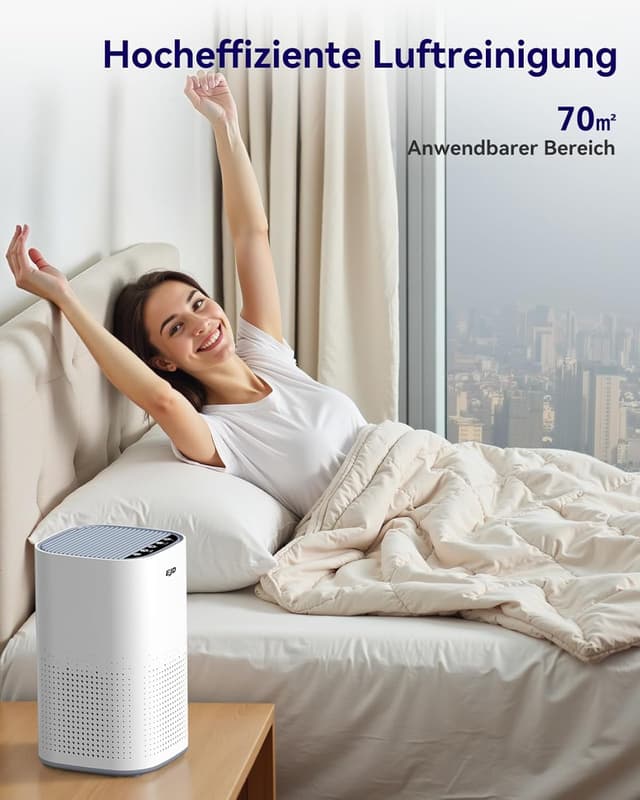 Detalle 1 de EJD Luftreiniger für 70 m², CADR 223 m³/h