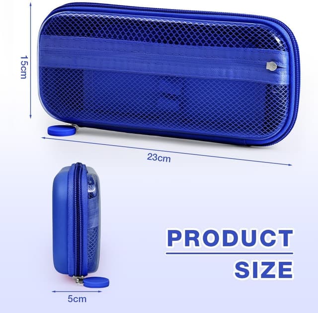 Detalle 2 de OFFCUP Astuccio Scuola due scomparti Blu