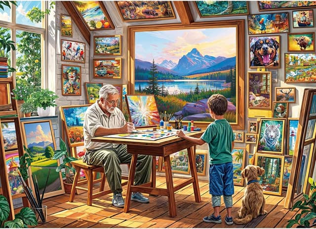 Thumbnail 6 de TangComplete 1000-Piece Forest House Jigsaw Puzzle (70 x 50 cm) for Adults