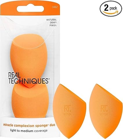 Imagen de Real Techniques Esponjas de Maquillaje Facial, Pack de 2 🎨 en OfertitasTOP