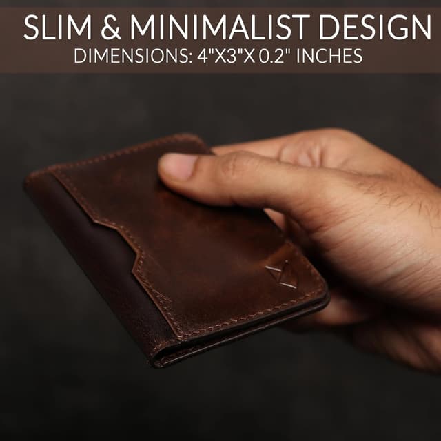 Detalle de FOXHACKLE Leder Kreditkartenetui mit 6 Fächern