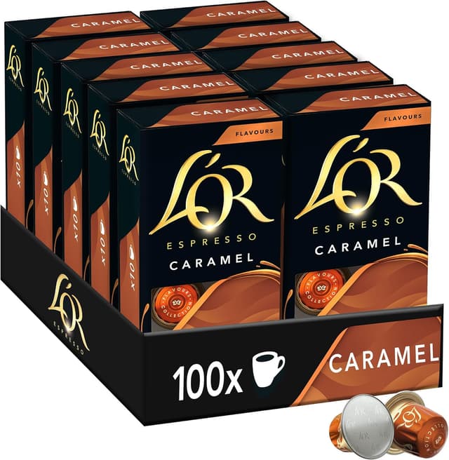Detalle de L'OR Espresso Caramel 100 capsules compatibles