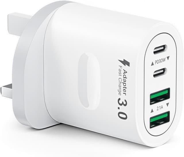 Detalle de 60W 4‑Port USB C Plug Fast Charge