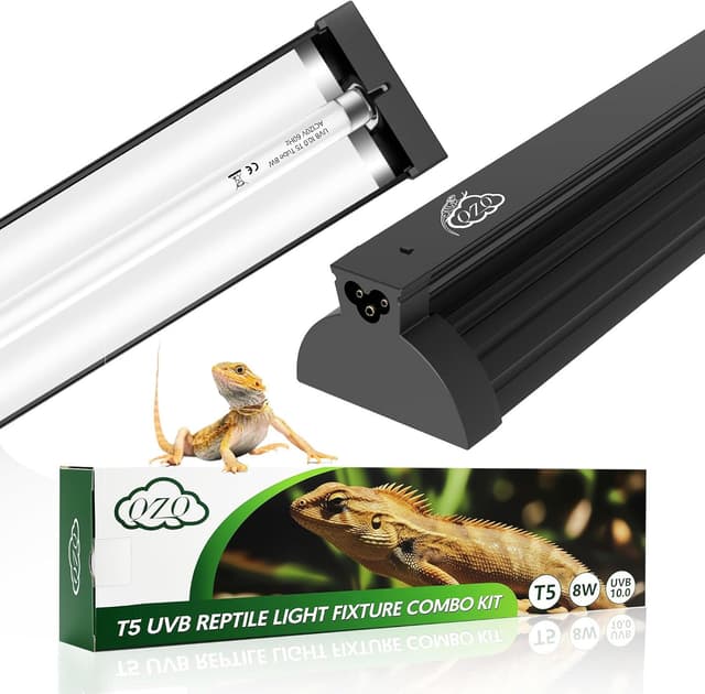 Imagen de QZQ T5 UVB Reptile Light Fixture 8W 10.0 UVB en OfertitasTOP