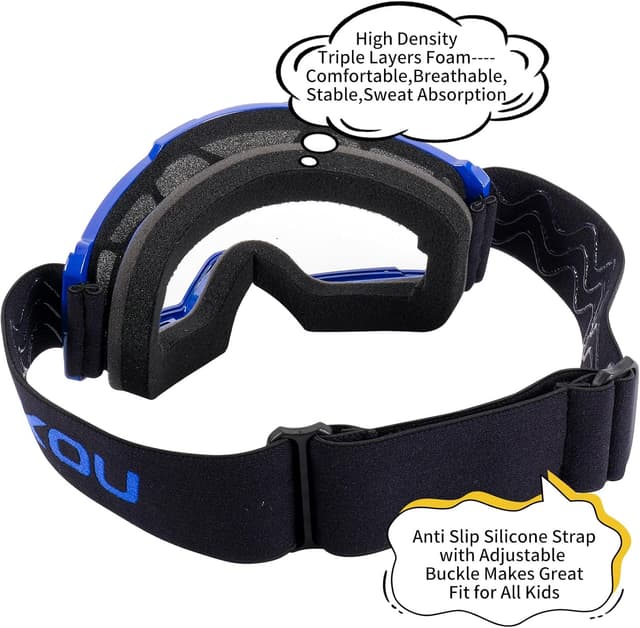 Thumbnail 6 de SAKOU Kinder Motorradbrille mit UV400-Schutz 85 g