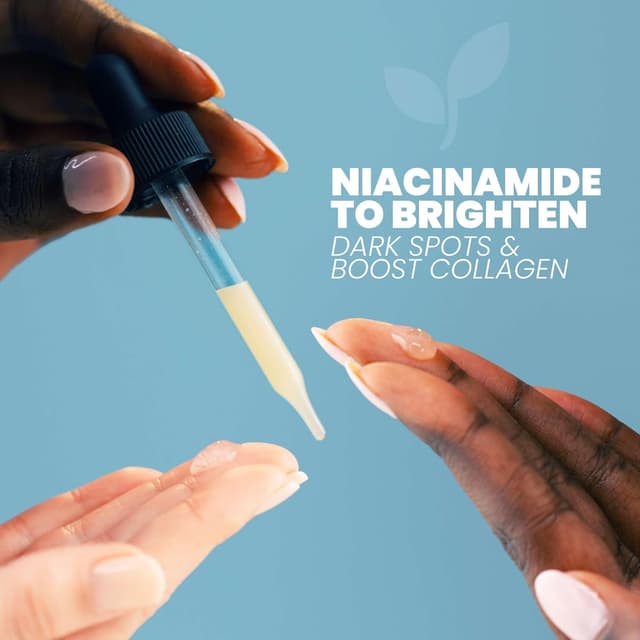 Detalle de Eva Naturals Firm & Glow Serum Bundle (Vitamin C, Peptide & Niacinamide) — 3-Serum Anti-Aging Set