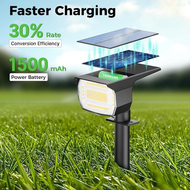 Thumbnail 4 de LOTMOS 72 LED Solar Spot Light 1500mAh