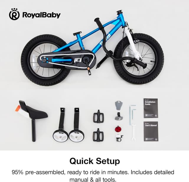 Thumbnail 6 de RoyalBaby Freestyle Classic Kids Bike 12–18 Inch