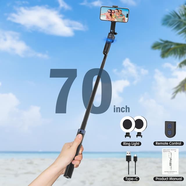 Thumbnail 6 de Auto Face Tracking Tripod for iPhone with Light