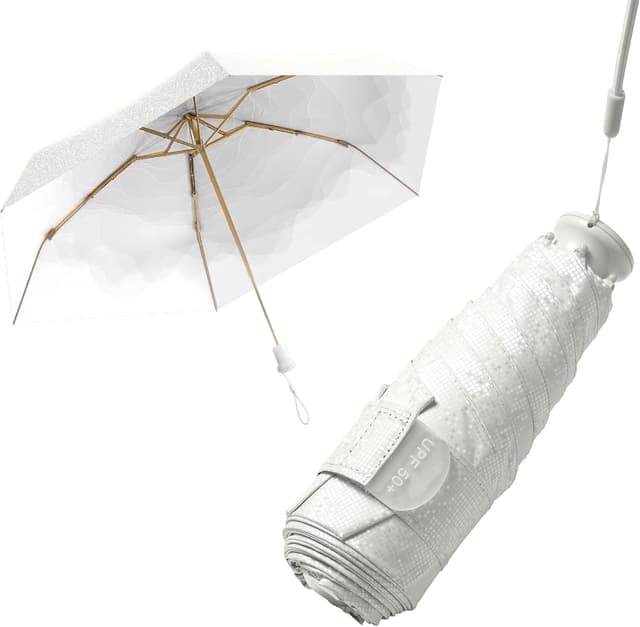 Detalle de Mini compact travel umbrella 6 ribs rain