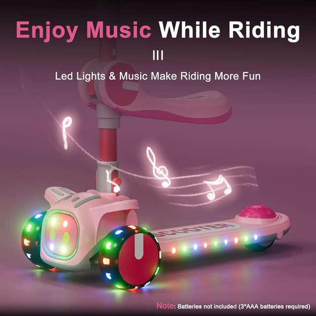 Thumbnail 6 de Unbreakable 2-in-1 Kids Scooter Ages 3-8 🛴