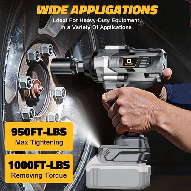 Thumbnail 3 de 1/2" Cordless Impact Wrench 1000ft-lbs