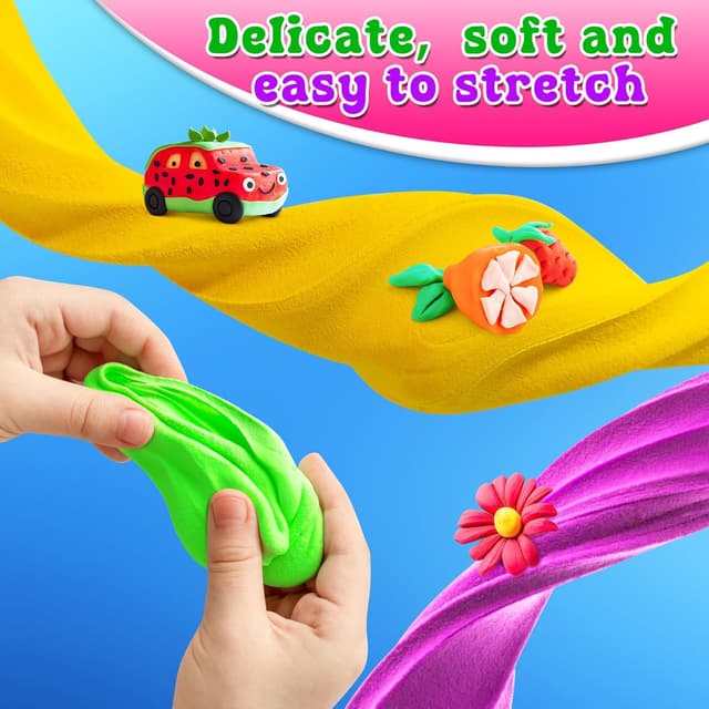 Detalle de FENSHWIN Air Dry Clay 44 Colours Kit