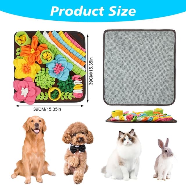 Detalle 2 de OSDUE Snuffle Mat for Dogs 39×39cm