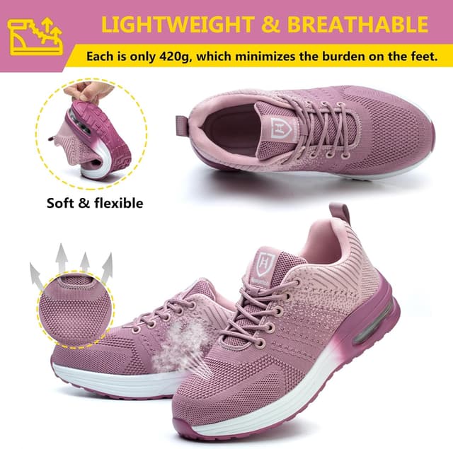 Detalle de Baofular chaussures de sécurité hommes/femmes légères antidérapantes en mesh