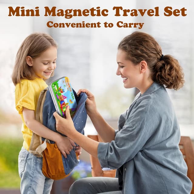 Detalle 2 de Mini Magnetic Tiles 42PCS travel set