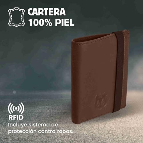Thumbnail 1 de Route 66 Miguel cartera piel marrón RFID