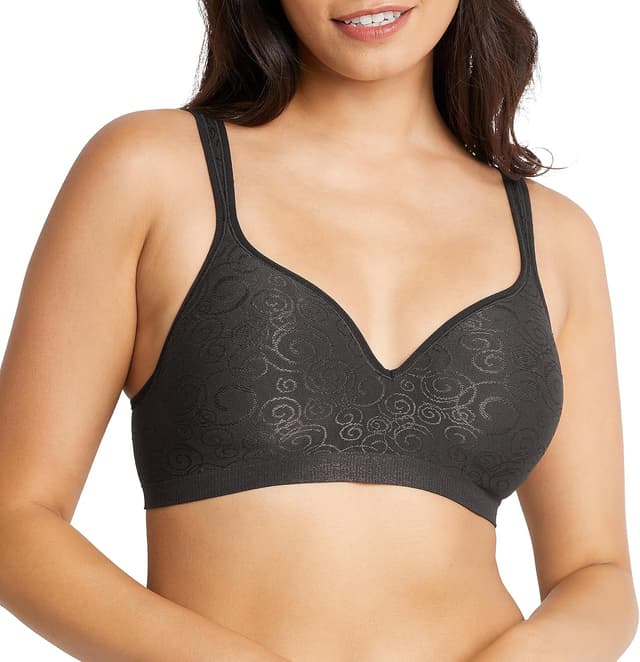 Detalle de Bali Comfort Revolution DF3463 Wireless Bra for Women (Full Coverage, Moisture-Wicking, Wirefree)