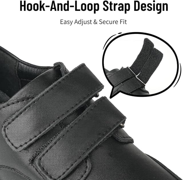 Detalle 2 de Mioceko Kids School Shoes Comfortable Trainers with Hook and Loop Fit