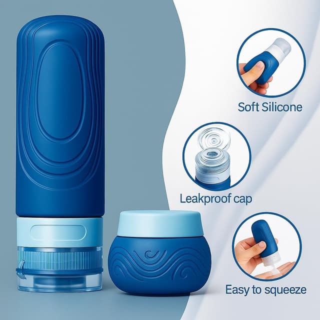 Thumbnail 1 de Aeomni 8 Pack Travel Bottles for Toiletries