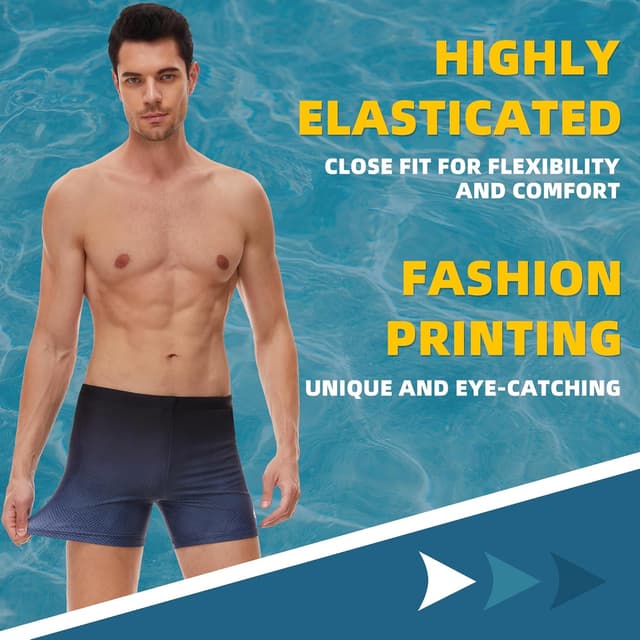 Detalle de AMZSPORT maillot de bain homme short à séchage rapide avec cordon de serrage