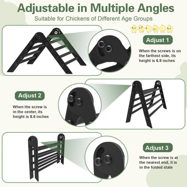 Thumbnail 2 de Giyiprpi Adjustable Metal Chicken Perch 8-roots ๐