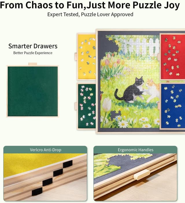 Thumbnail 1 de 1500-piece Tilting Puzzle Board 🎲