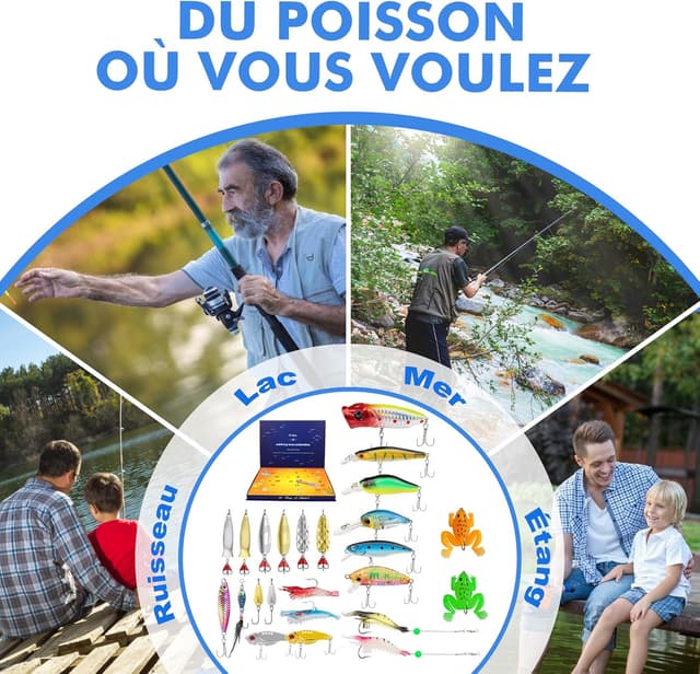 Detalle 1 de TRUSCEND kit leurres de pêche 24 pièces